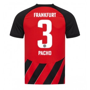 Eintracht Frankfurt Willian Pacho #3 Replika Hjemmebanetrøje 2023-24 Kortærmet